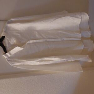 White Cotton linen white embroidered 2X